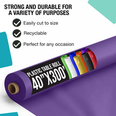 Unleashed - 40 In. x 300 Ft. Premium Purple Table Roll