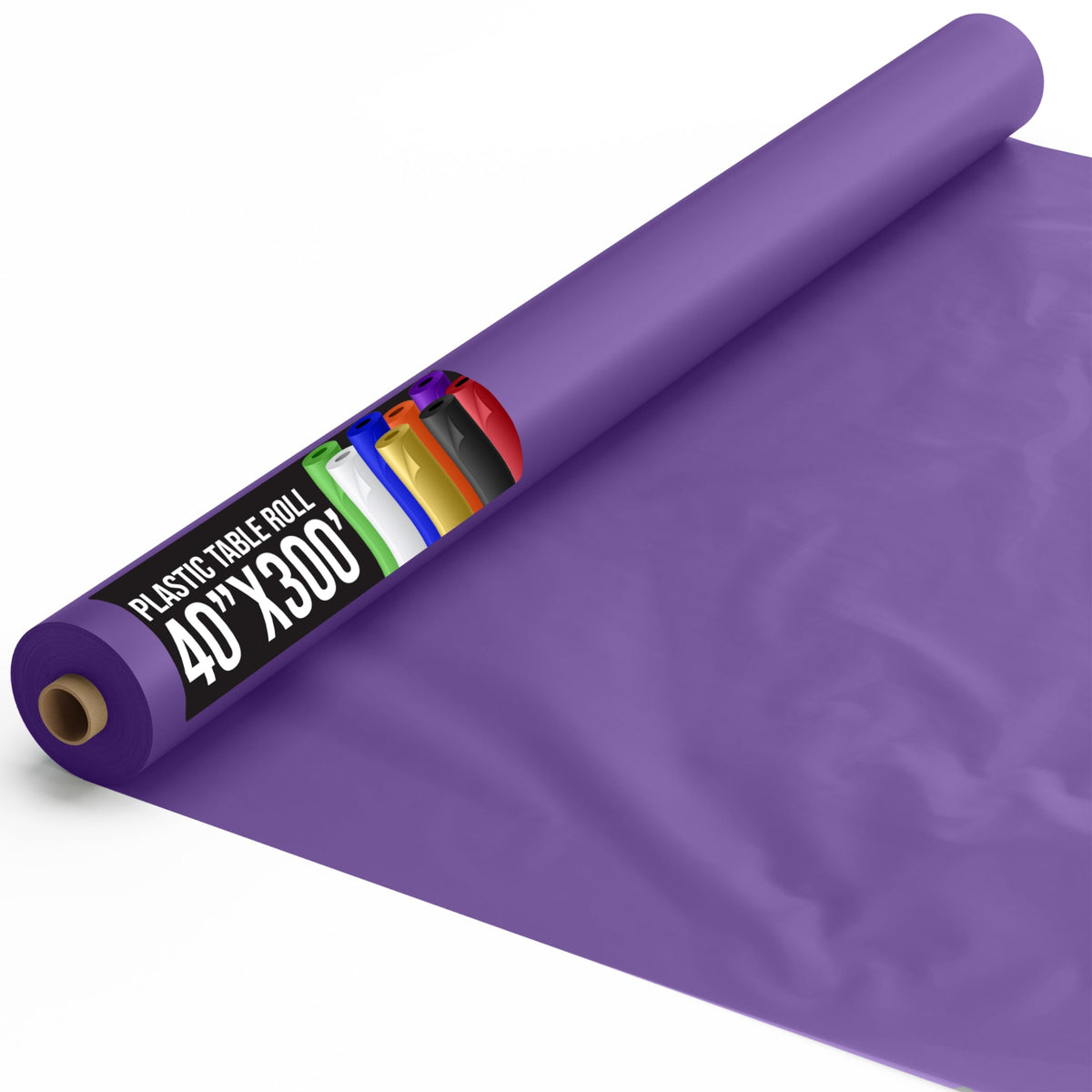 40 In. x 300 Ft. Premium Purple Table Roll | 4 Count