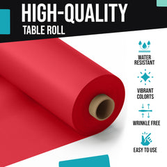 Little Gym - 40 In. x 300 Ft. Premium Red Table Roll