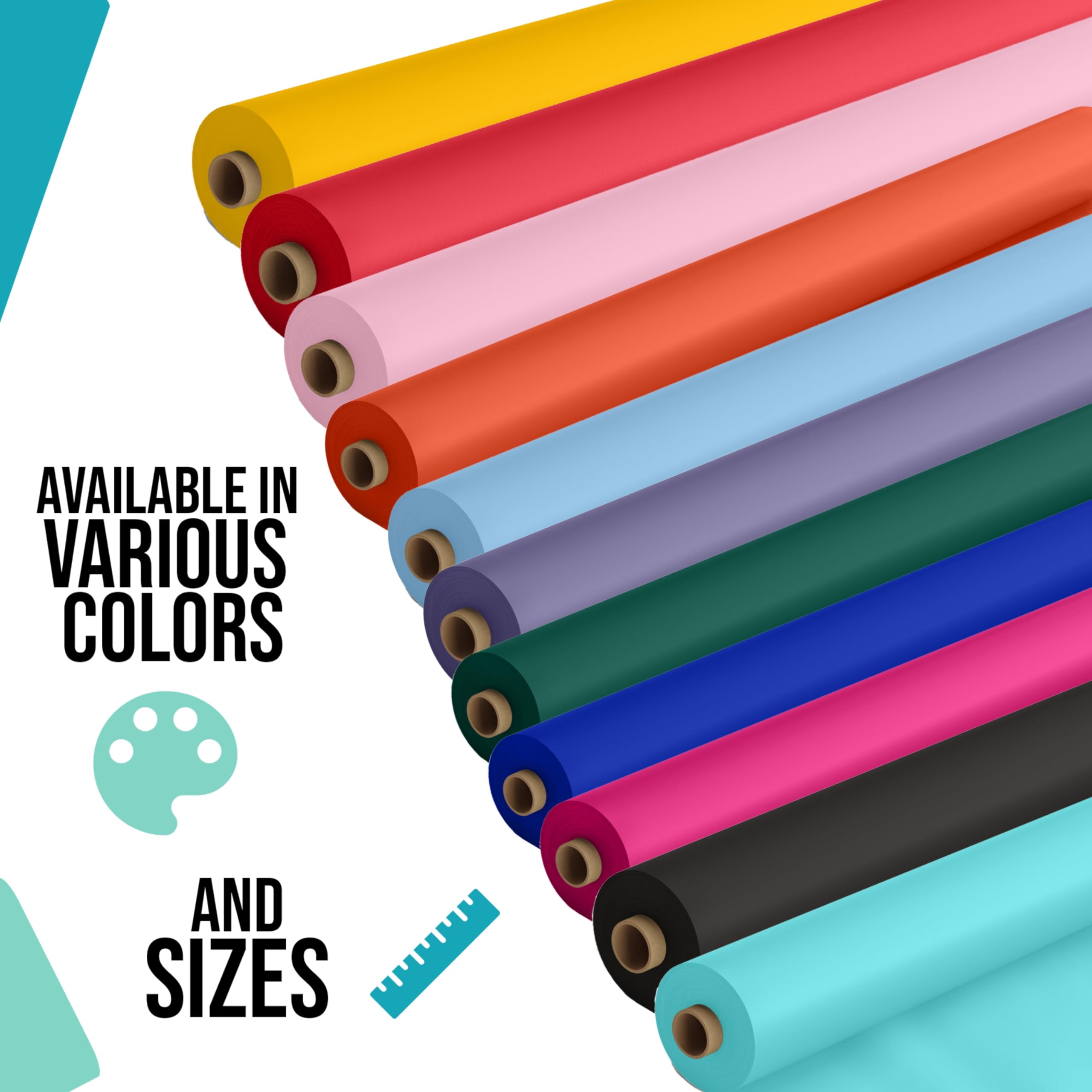 40 In. x 100 Ft. Teal Table Roll