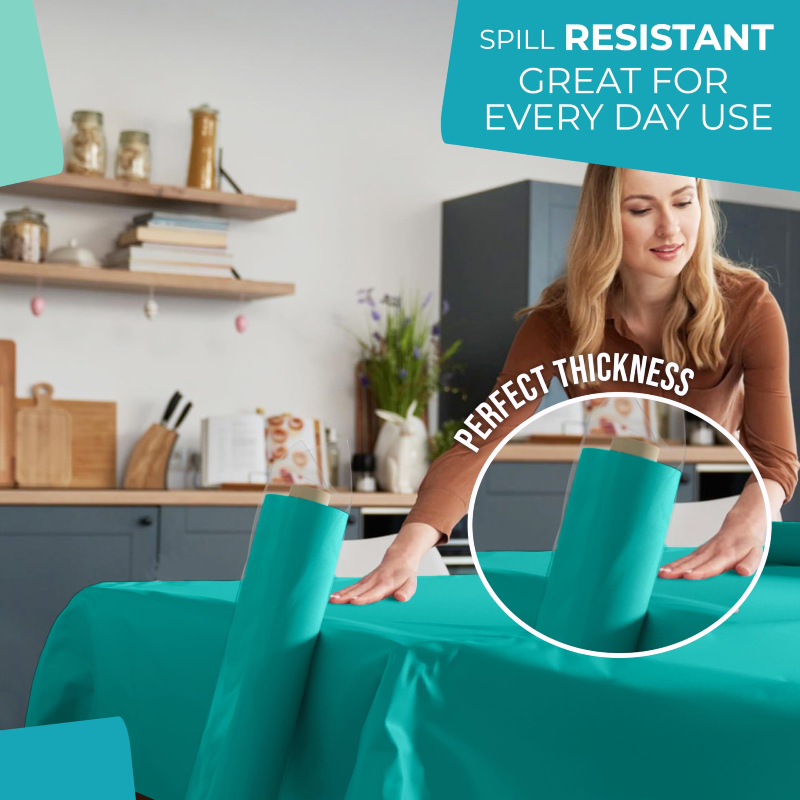 Unleashed - 40 In. x 300 Ft. Premium Teal Table Roll