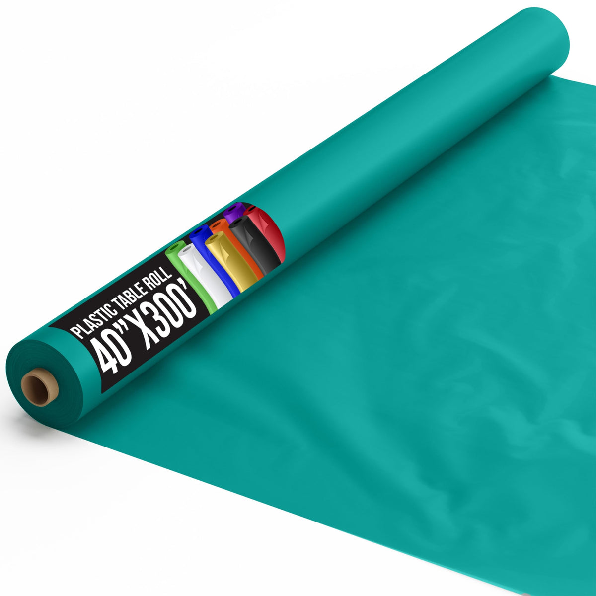 Unleashed - 40 In. x 300 Ft. Premium Teal Table Roll