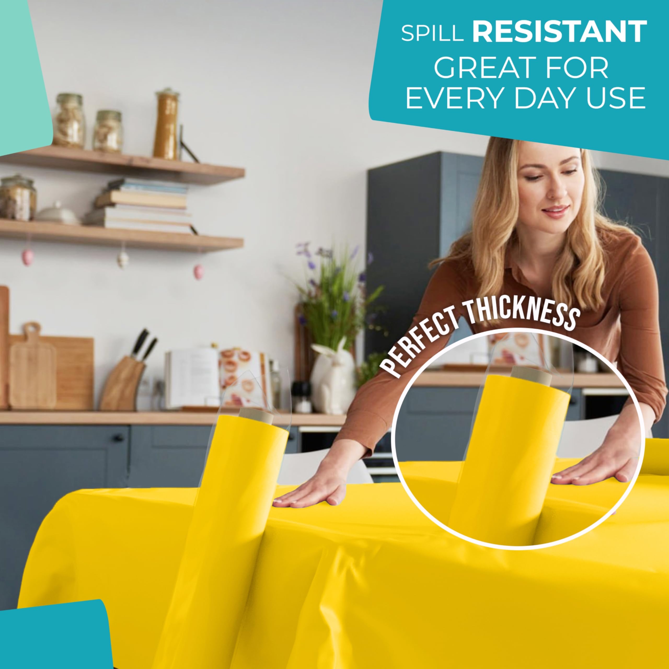 Unleashed - 40 In. x 100 Ft. Yellow Table Roll