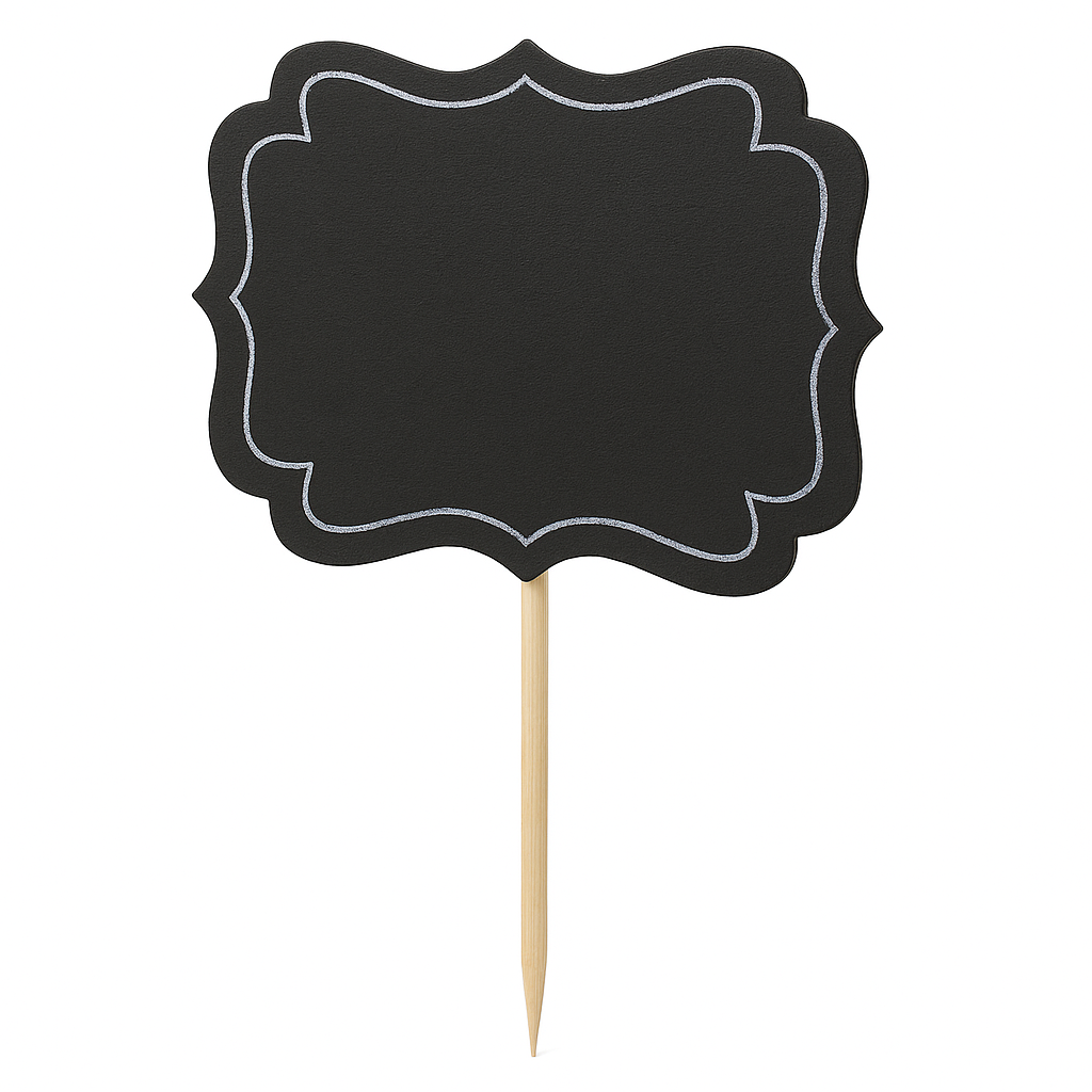 Customizable Chalkboard Label Picks - 24 Pack