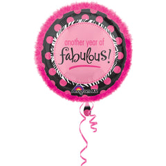 "Another Year of Fabulous" Foil Deluxe Balloon