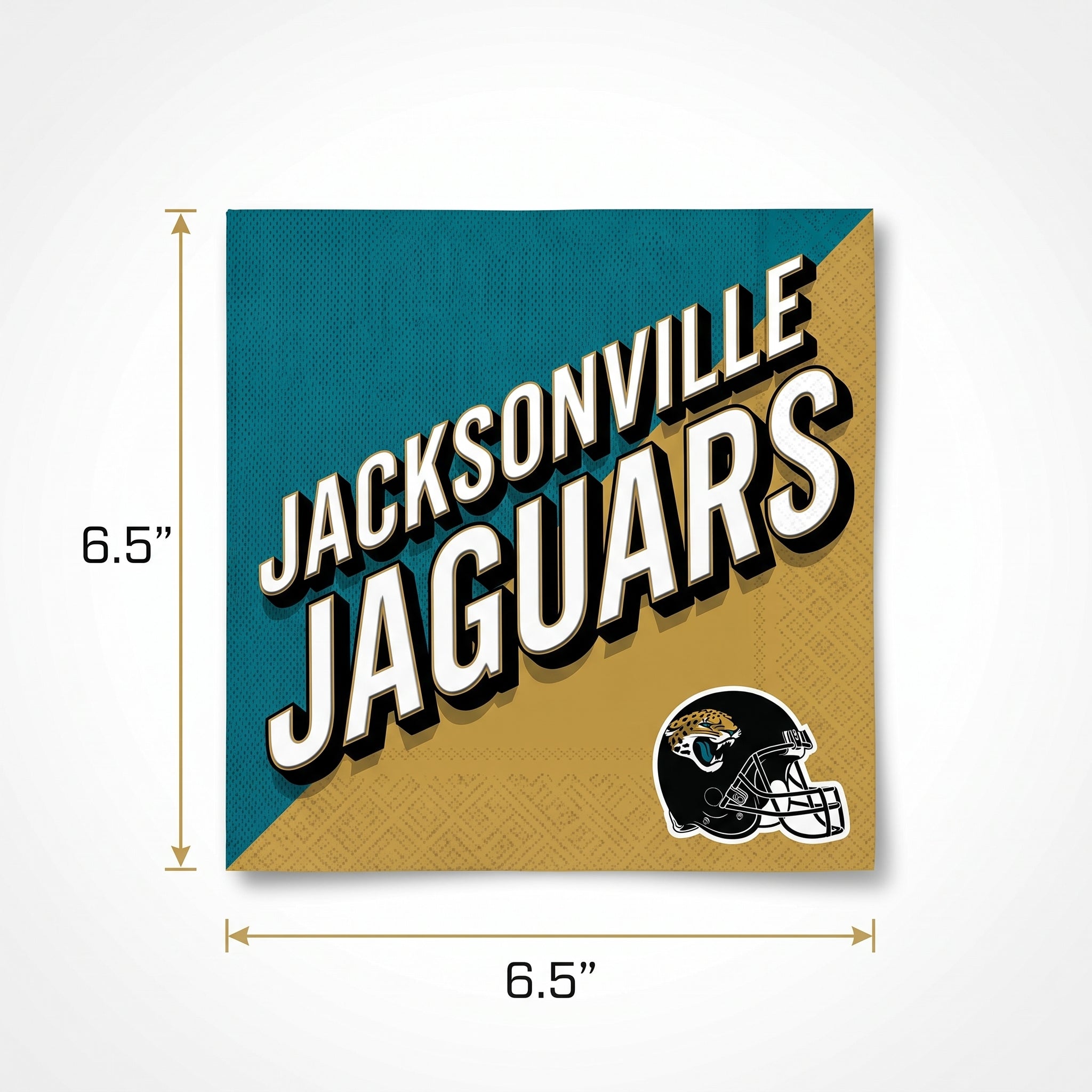 Jacksonville Jaguars NFL Lunch Napkins - 6.5 In. x 6.5 In.