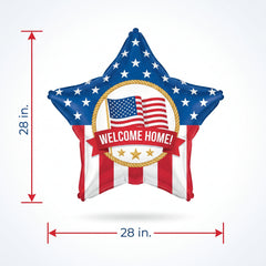 Giant Patriotic Welcome Home Star Balloon