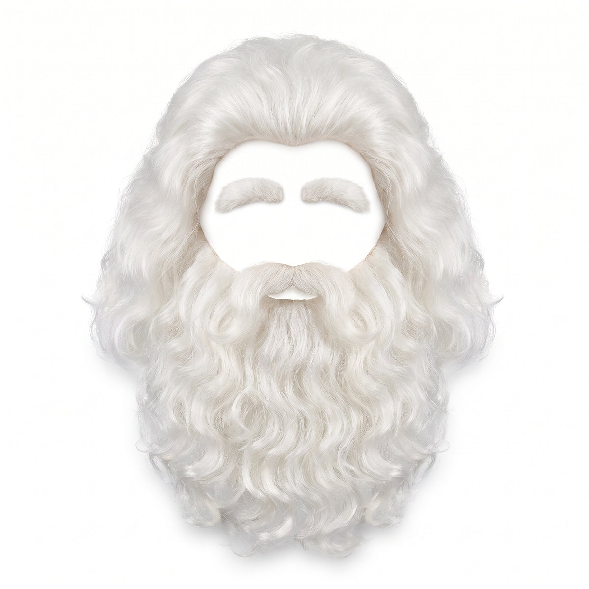 Deluxe Santa Claus Wig, Beard & Eyebrow Set