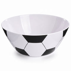 Soccer Ball Design Melamine Serving Bowl - 13" Reusable Sports Party Serveware