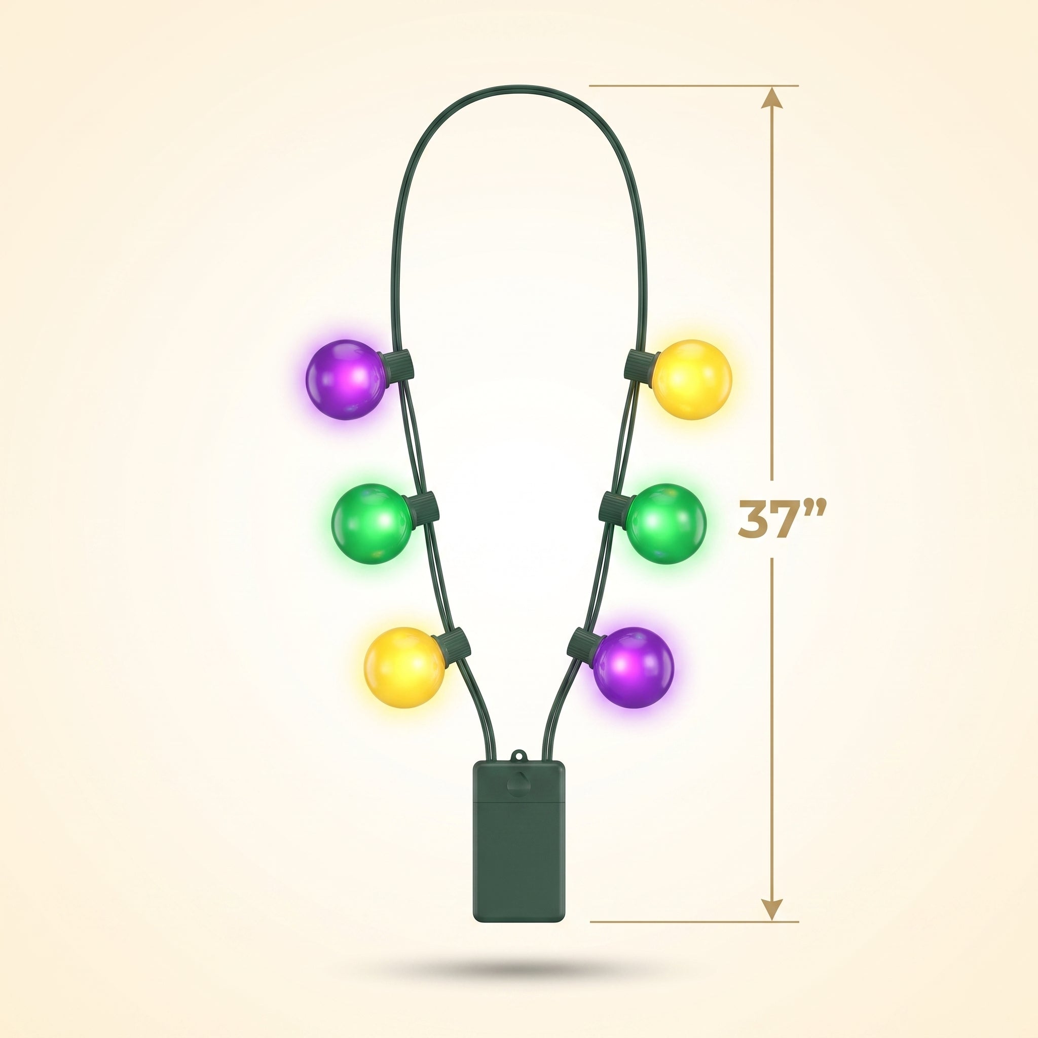 Oversized Masquerade Light-Up Bulb Necklace
