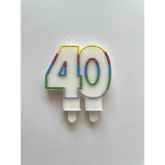 40 Yrs 3D Number Candles Balloon