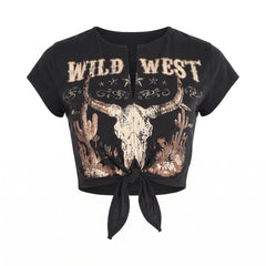 Wild West Women's Halloween T-Shirt - S/M