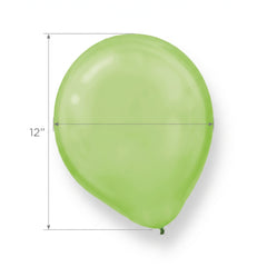 Kiwi Pearl 12" Latex Balloons - 15 Pack