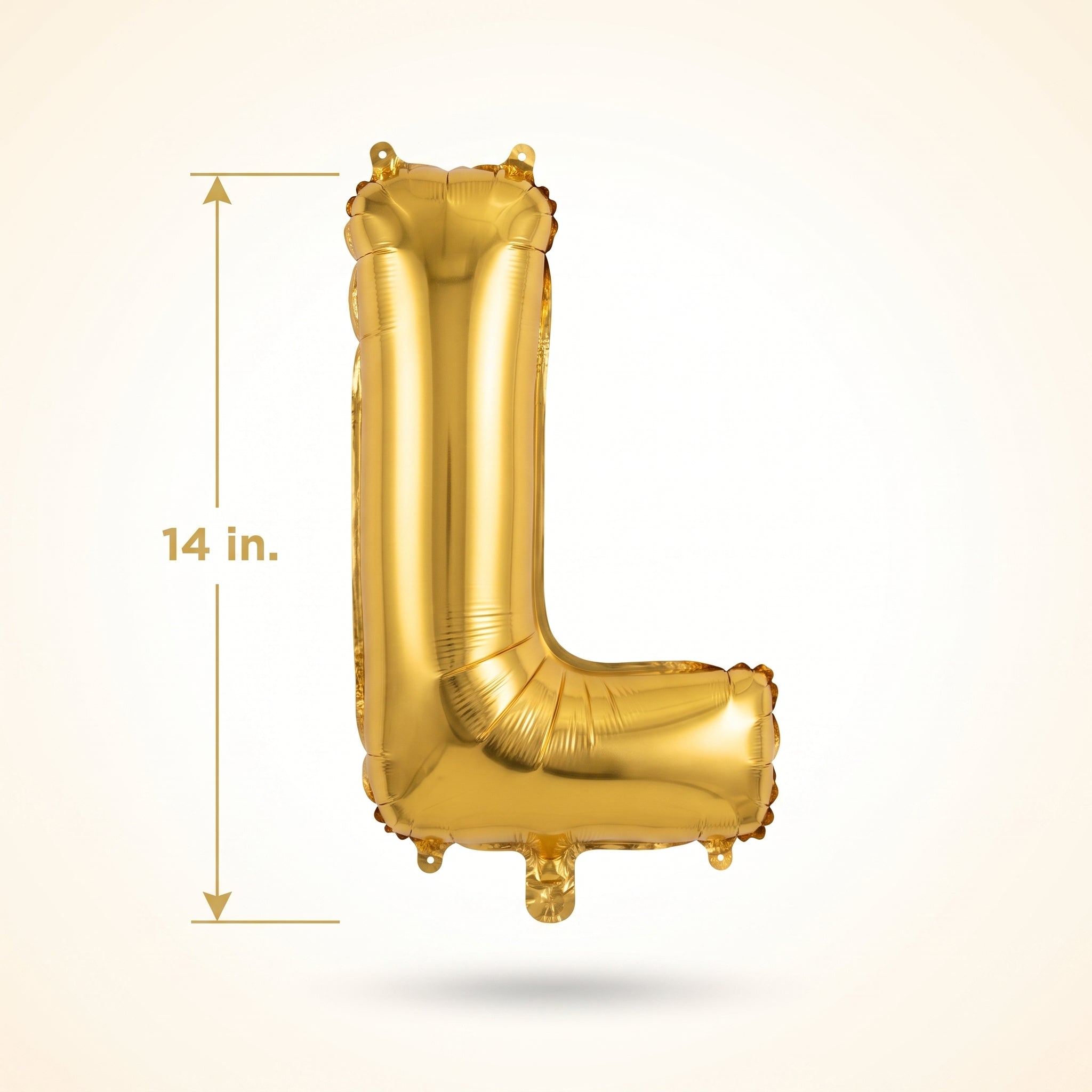 Gold Letter L Balloon - Air-Filled Foil