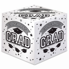 Graduation Card Holder Box - White, 12 Inches