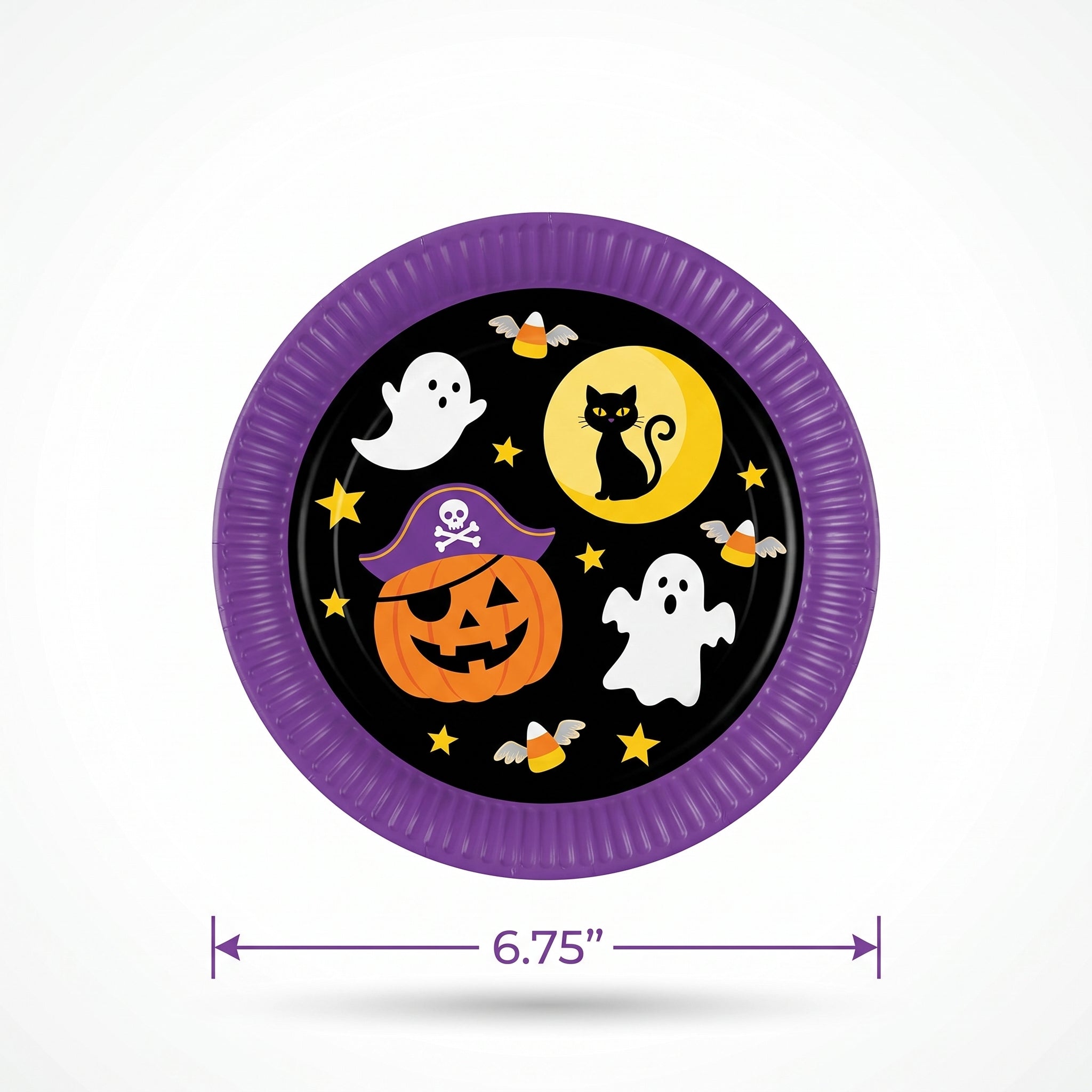 Spooky Fun Halloween 6.75" Paper Plates
