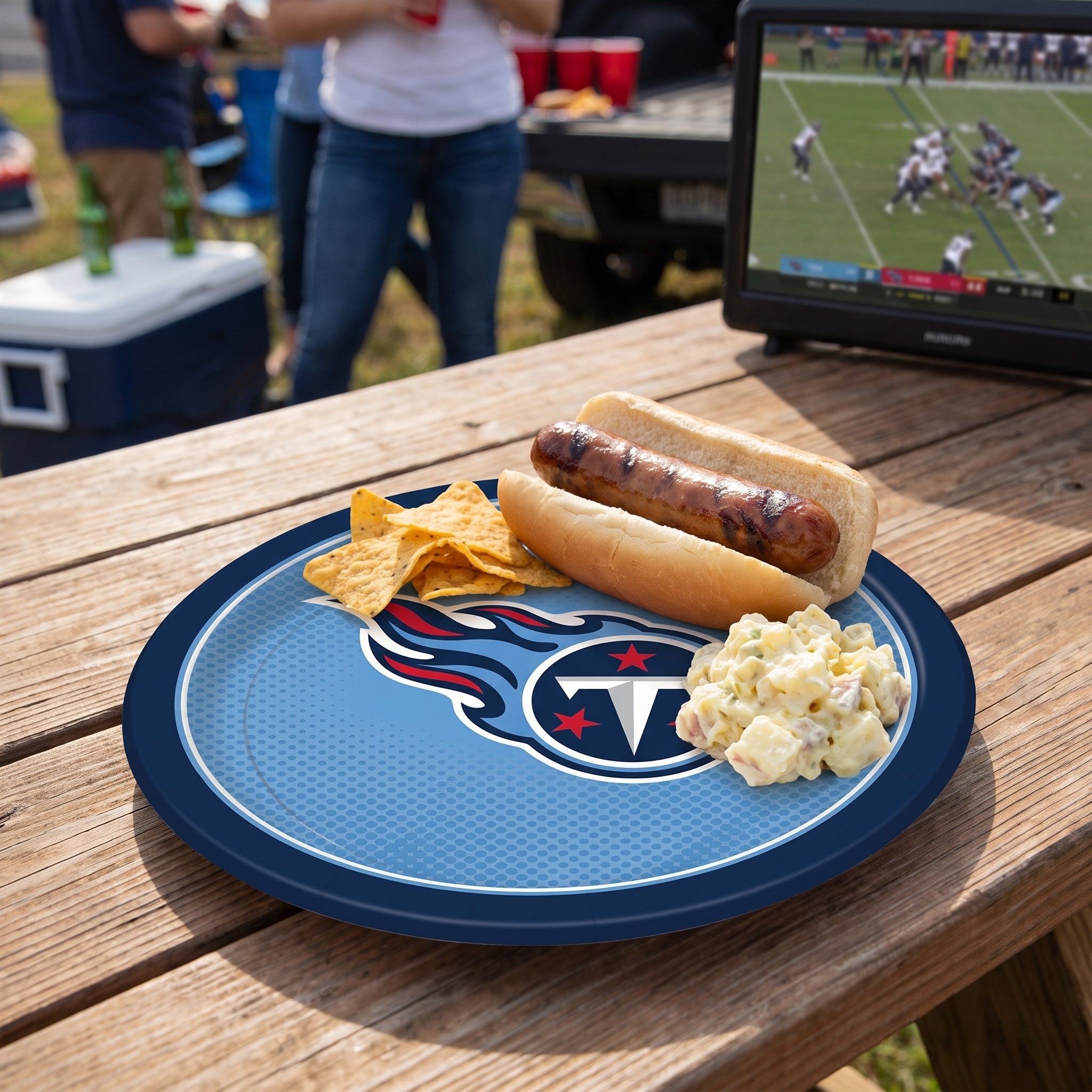 Tennessee Titans 9" Round Paper Plates - Set of 10