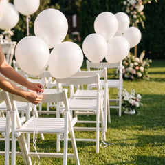 Classic White Latex Balloons, 9-Inch, 20-Pack