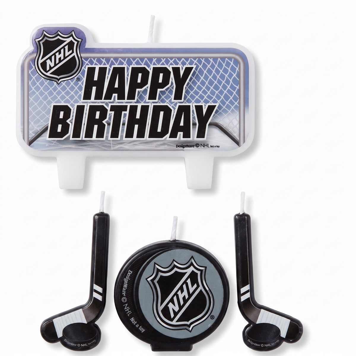 NHL Hockey Birthday Candle Set - 4 Pack