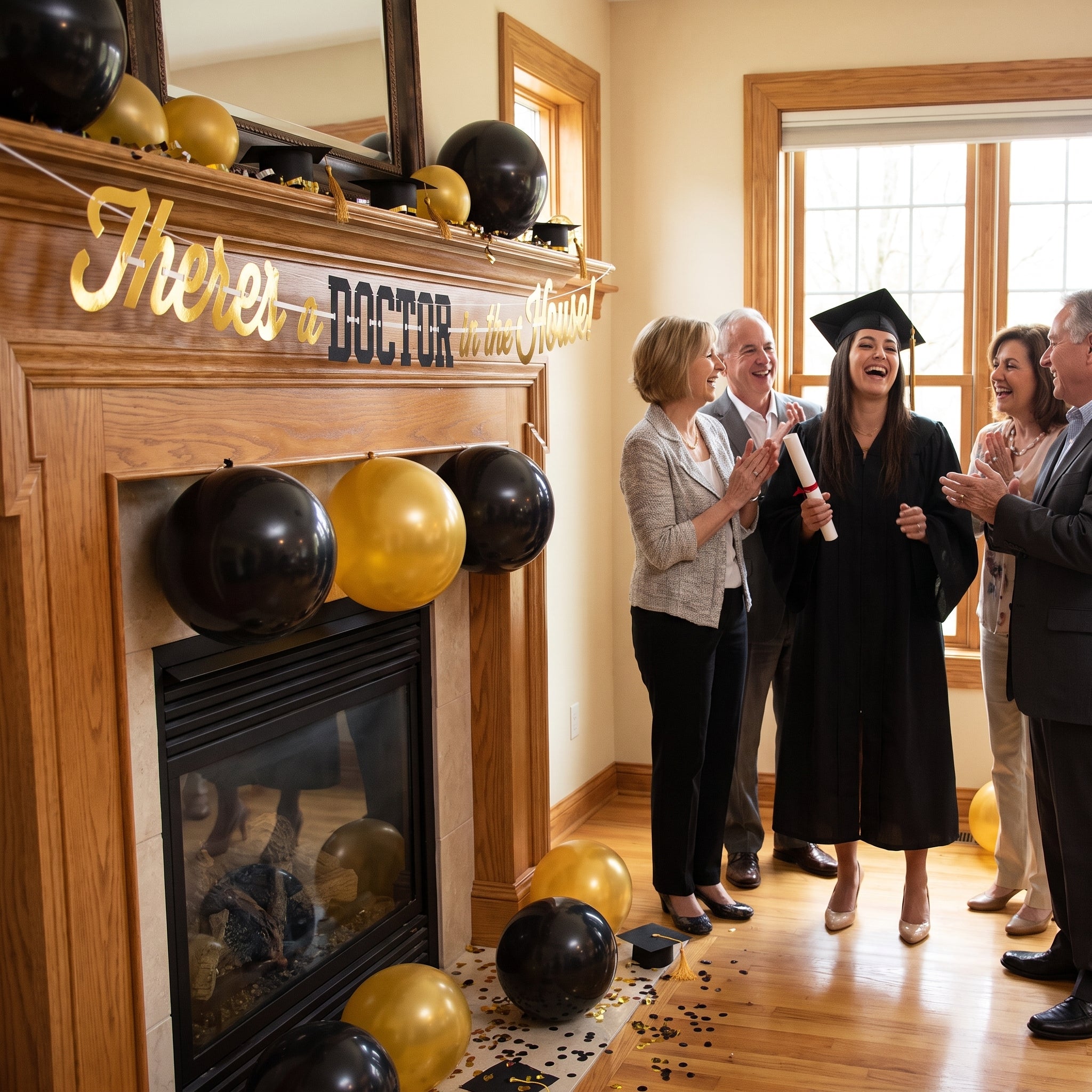 "There's a Doctor in the House!" Graduation Banner