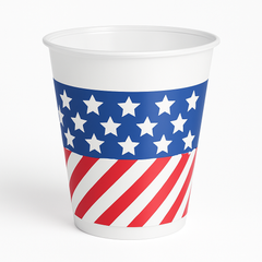 16oz Patriotic Plastic Printed Cups
