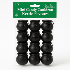 Mini Candy Kettle Party Favors, 12-Pack for St. Patrick's Day