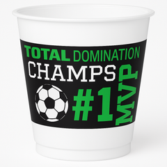 Goal Getter Soccer Party Cups - 16 oz, 8 Pack