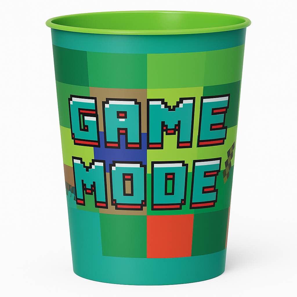 Pixel Party "Game Mode" Reusable Favor Cup, 16 oz