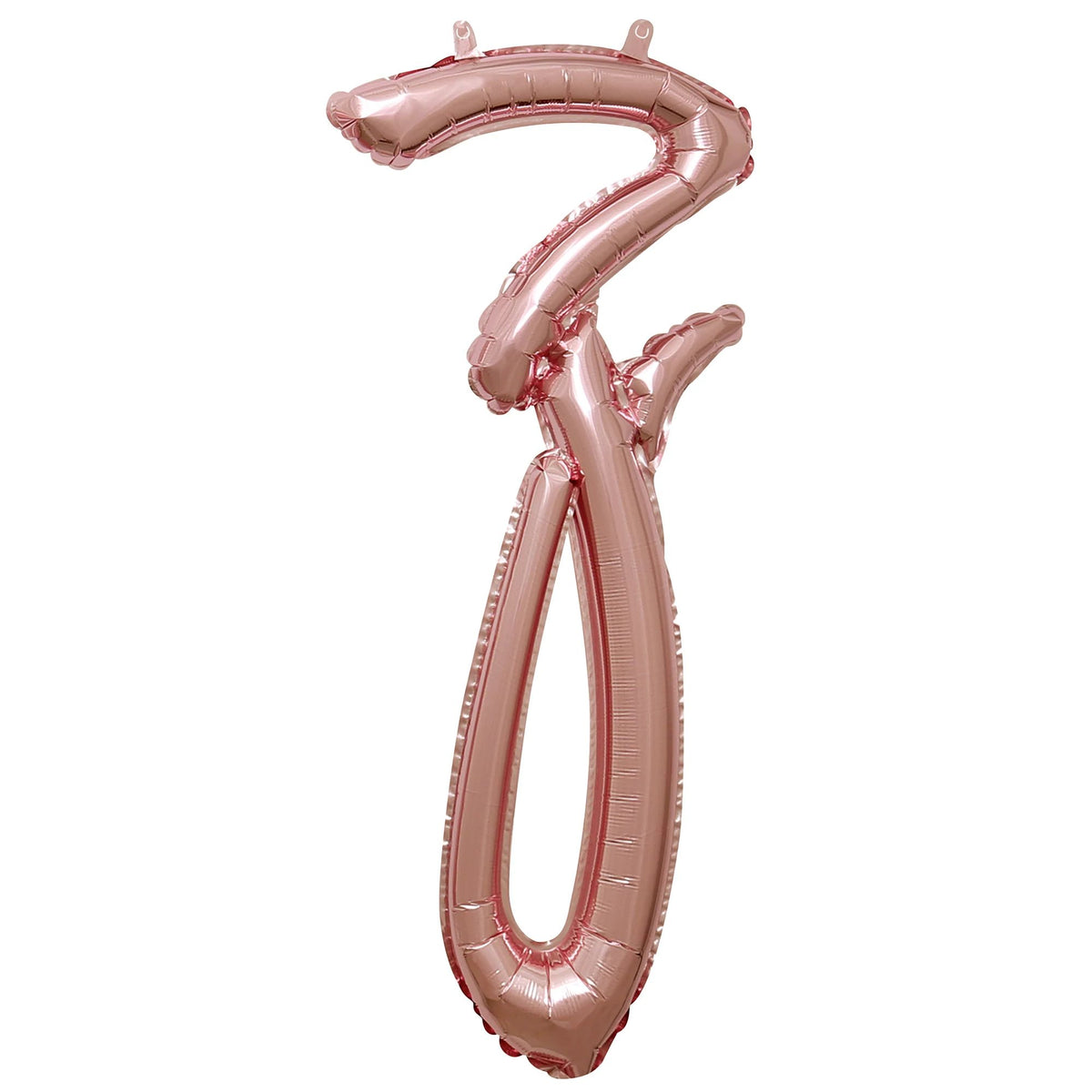Rose Gold Foil Letter Z Balloon - Air-Filled Script Style, 16-Inch