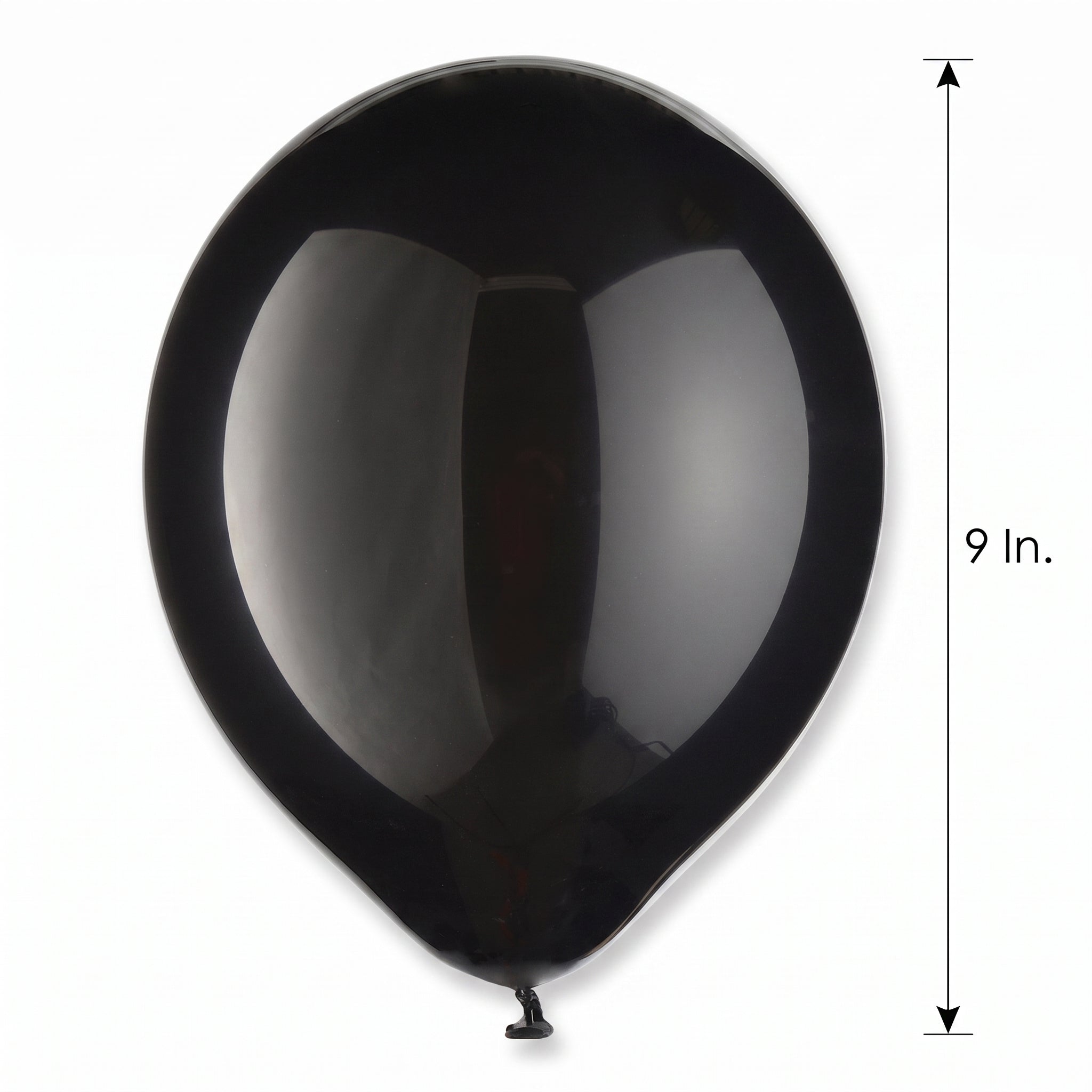 Classic Black Latex Balloons - 9", 20 Pack