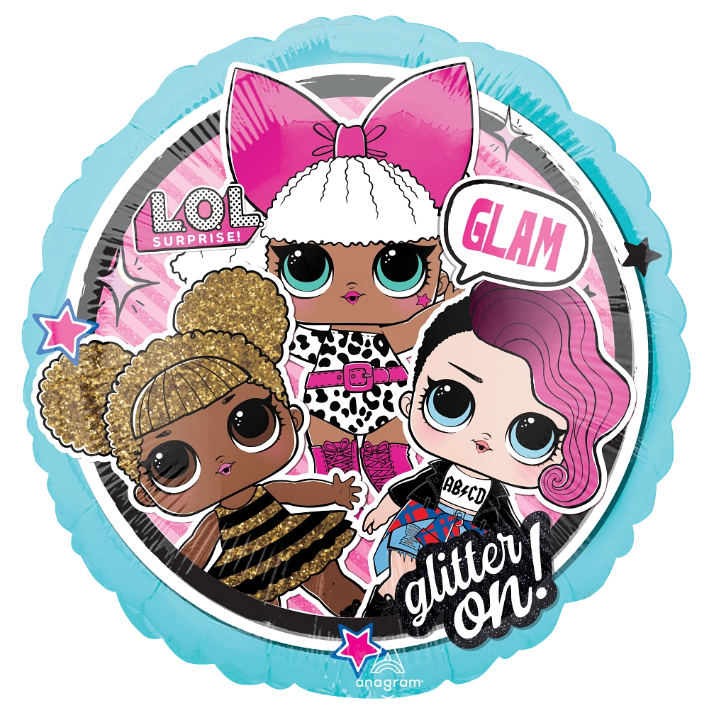 LOL Glam Metallic Foil Balloon - 18"