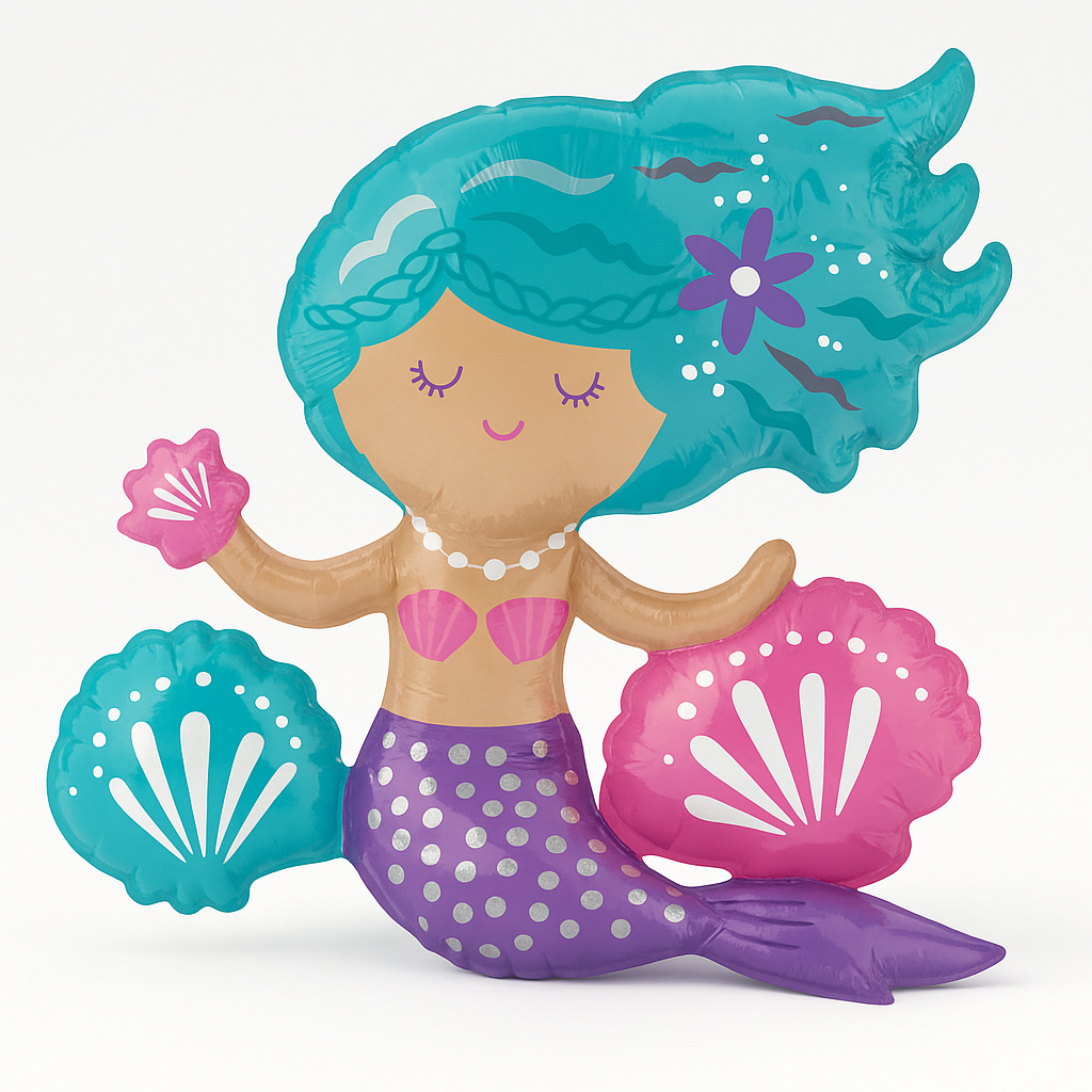 Shimmering Mermaid Metallic Balloon Sitter