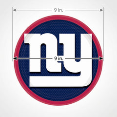 New York Giants 9" Round Paper Plates - NFL Party Essentials