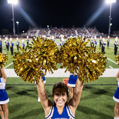 Gold Cheer Pom-Poms 2-Pack