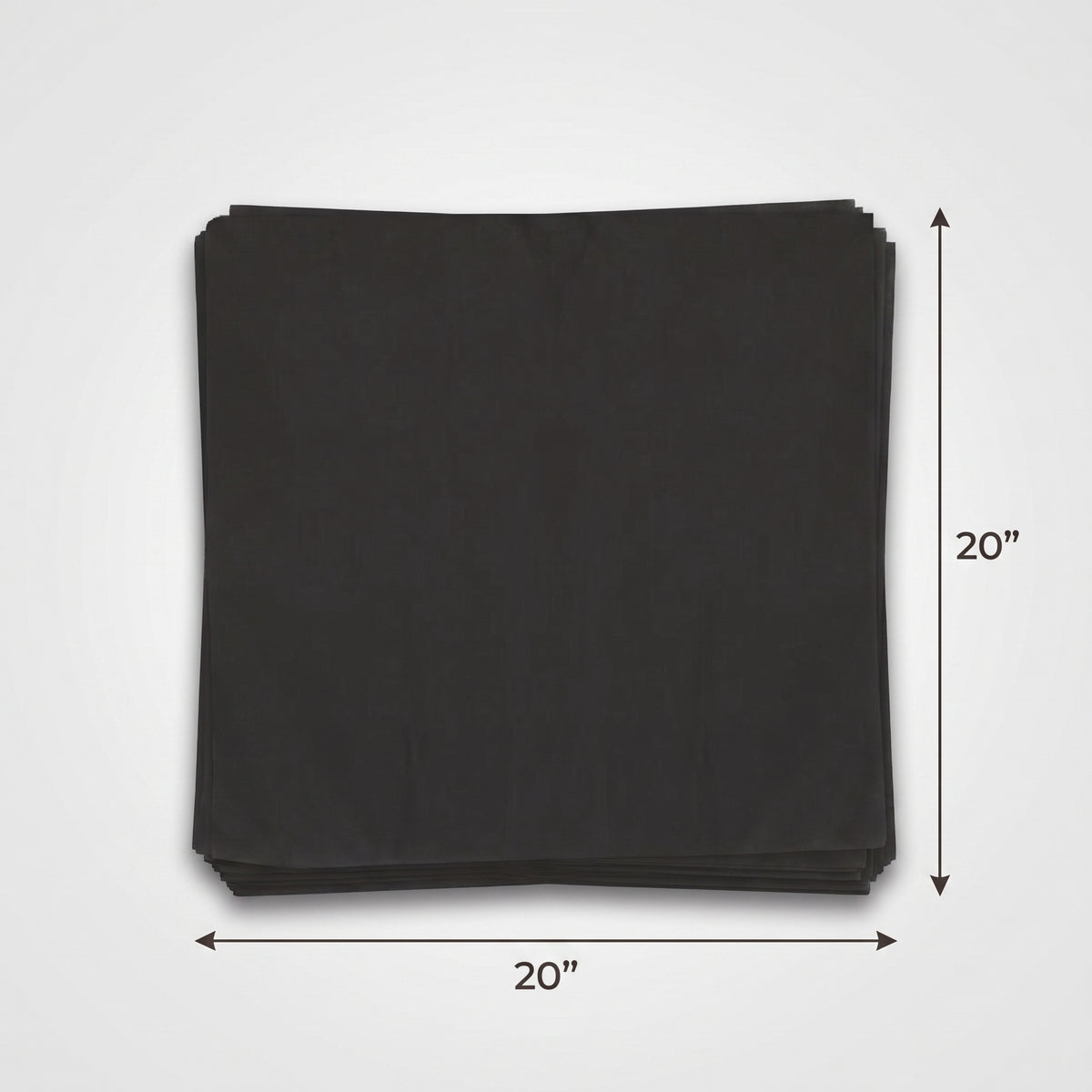 Black Tissue Paper Value Pack - 20 Sheets