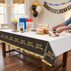 Colorful Confetti Plastic Table Cover