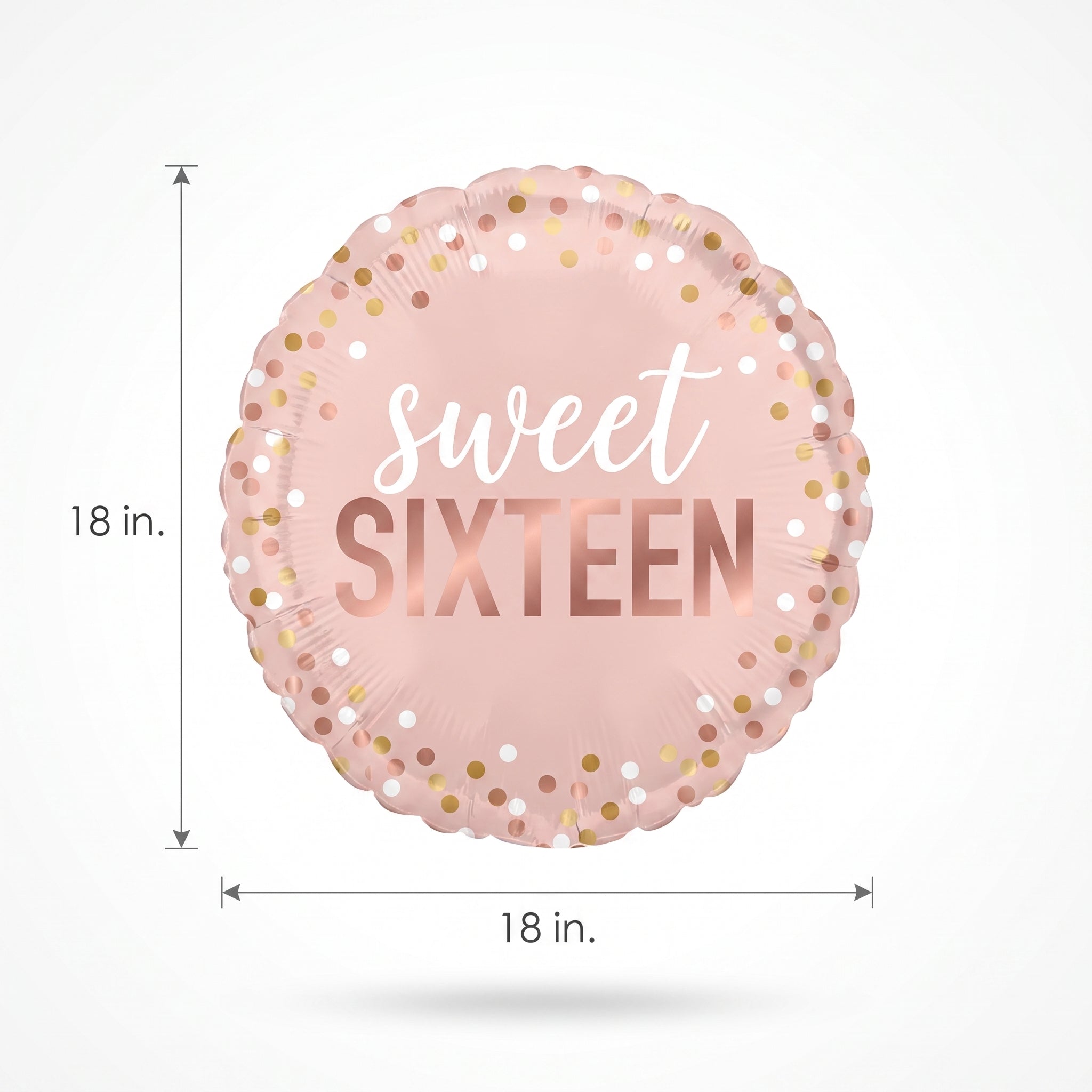 Sweet Sixteen Blush Foil Balloon