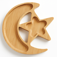 Eid Celebration Star and Moon Bamboo Platter