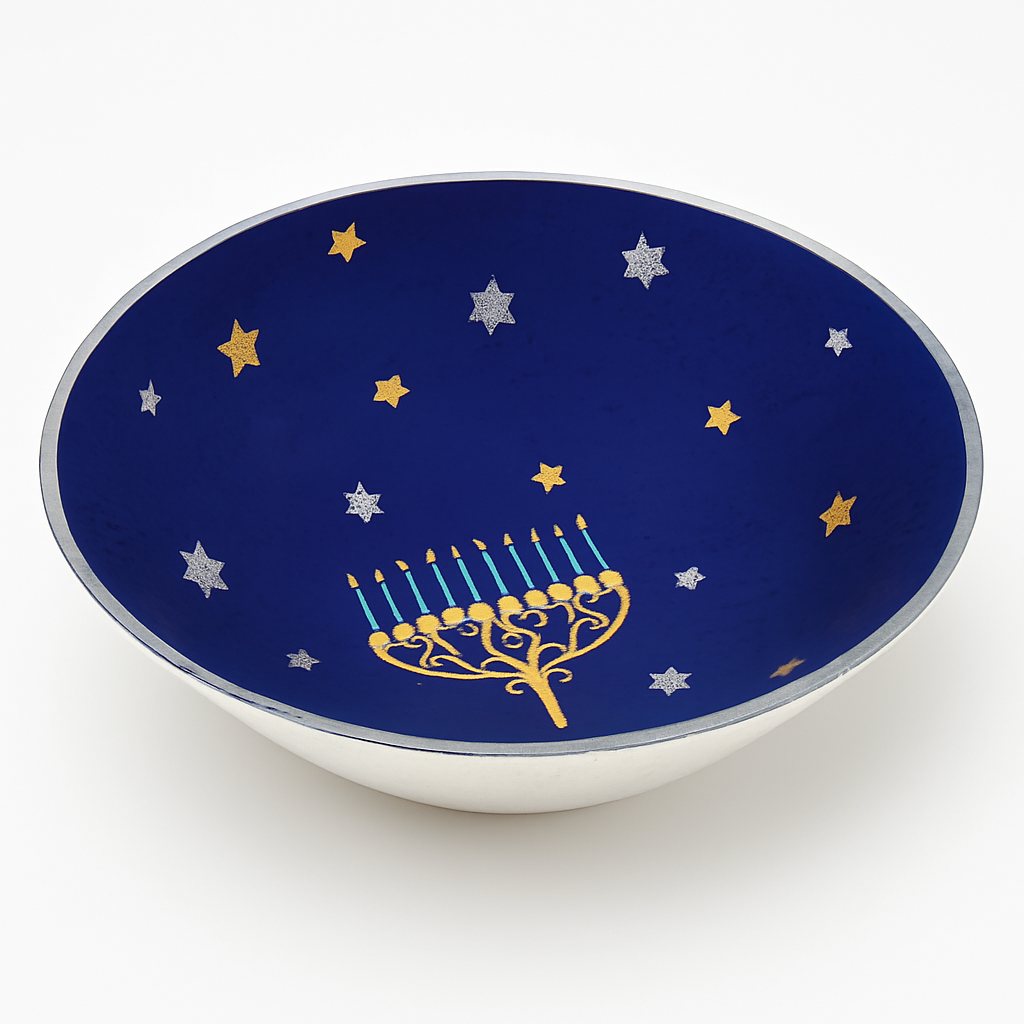 Hanukkah Celebration Star Serving Bowl