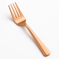 Premium Rose Gold Metallic Forks - Elegant Disposable Cutlery