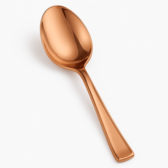 Premium Rose Gold Plastic Spoons