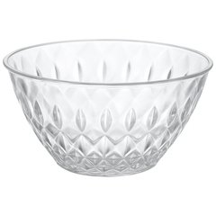Elegant Small Crystal Cut Acrylic Serving Bowl