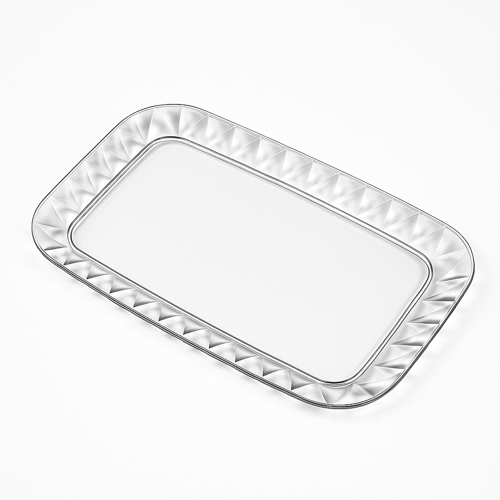Premium Diamond Acrylic Serving Tray
