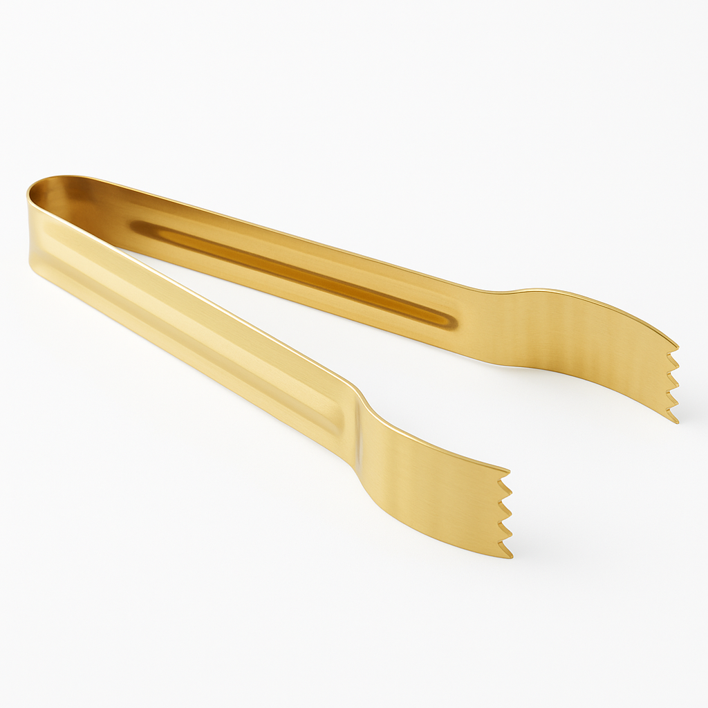 Elegant Gold Stainless Steel Serving Tongs