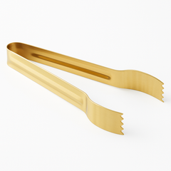 Elegant Gold Stainless Steel Serving Tongs
