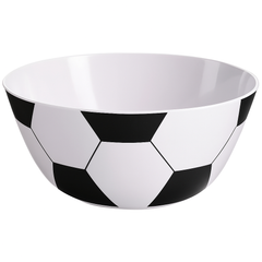 Soccer Ball Design Melamine Serving Bowl - 13" Reusable Sports Party Serveware