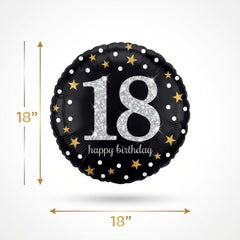 Sparkling 18th Birthday Metallic Foil Balloon
