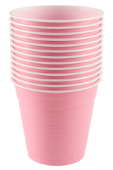 Bright Pink 18oz Plastic Party Cups - Pack of 50
