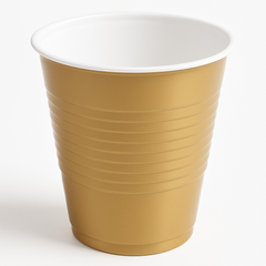 Gold 18oz Plastic Party Cups - Pack of 50