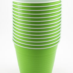 Kiwi Green 18oz Plastic Party Cups ‚Äì 50 Pack